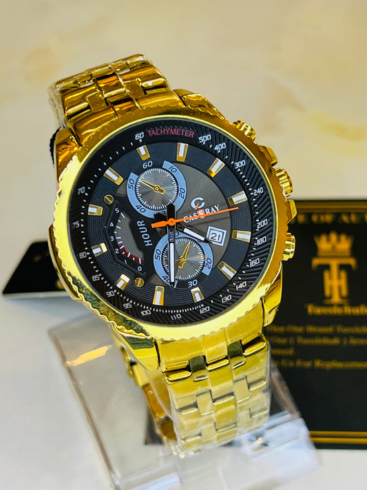Gold Black Cassray Watch