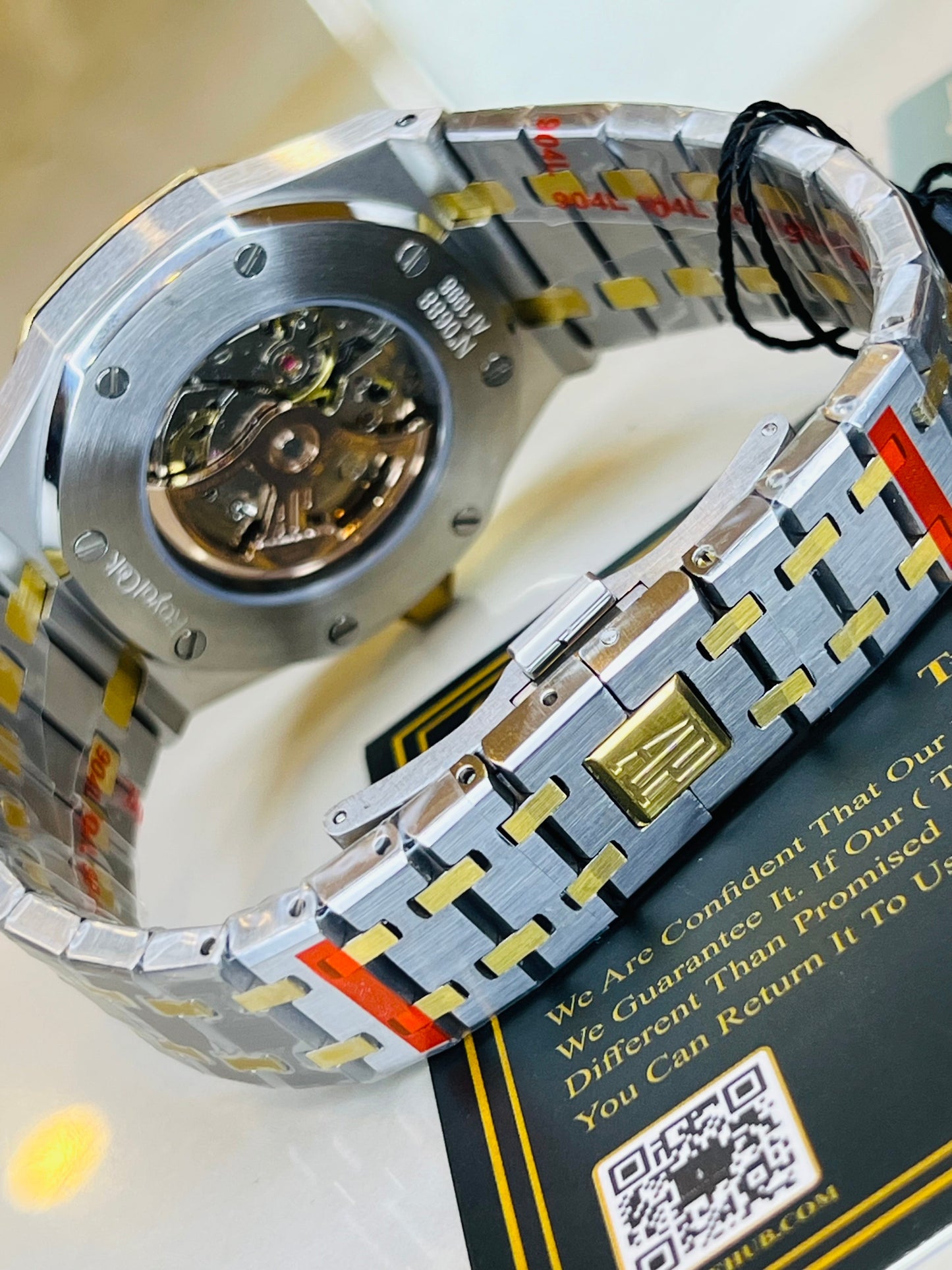 AP Two Tone Automatic Chocolate Dial Super Clone Watch