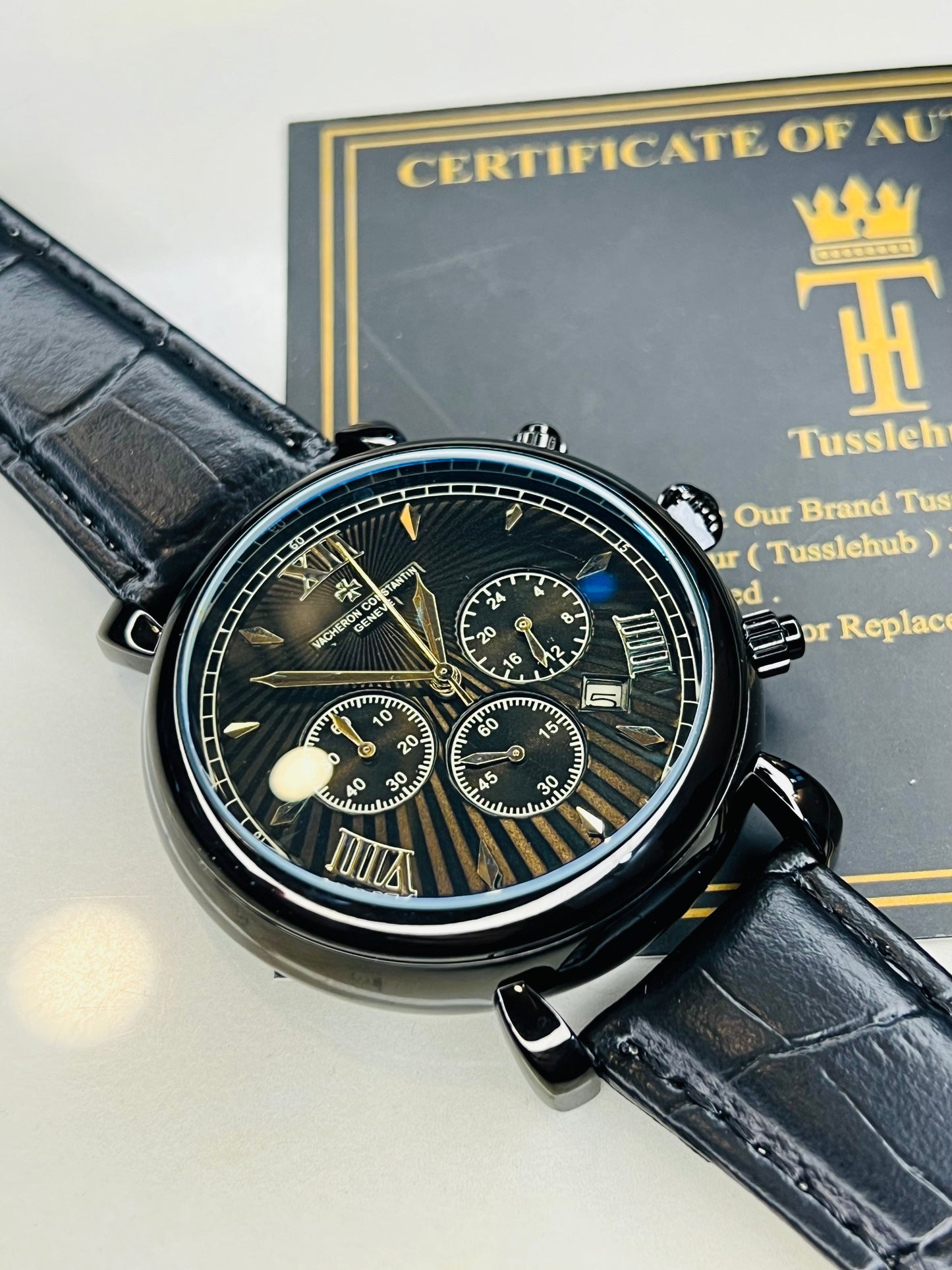 Constantin All Black Chronograph Watch