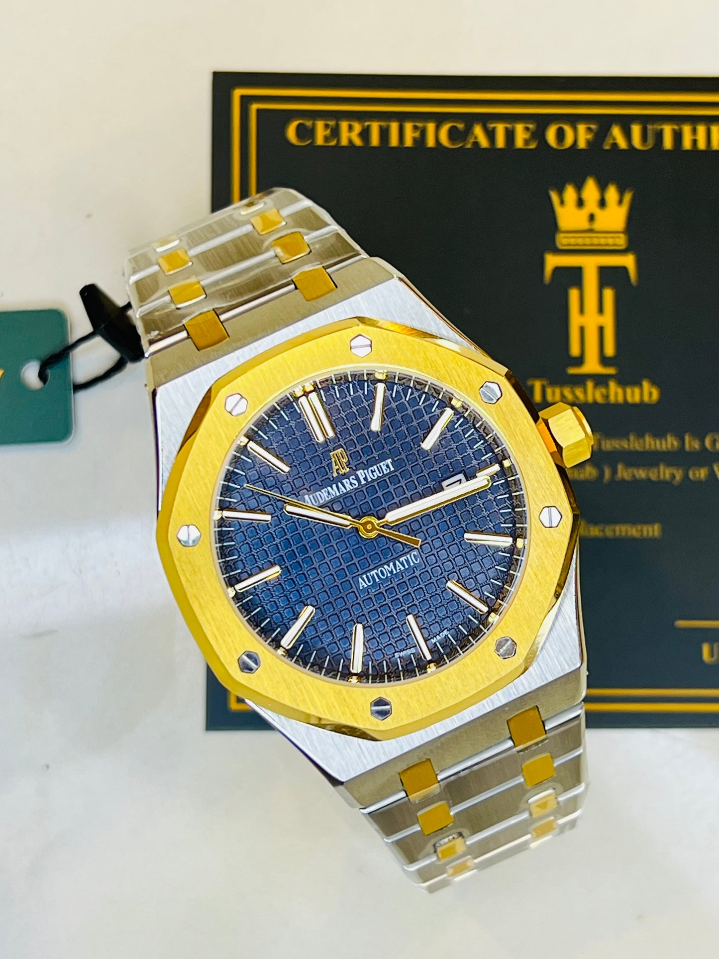 AP Two Tone Automatic Blue Dial Super Clone Watch