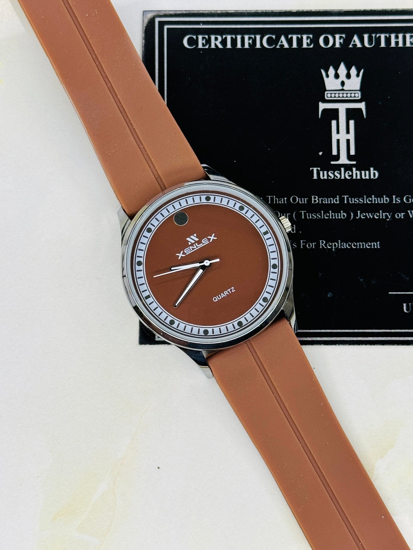 Brown Xenlex Magnet Strap Watch For Her