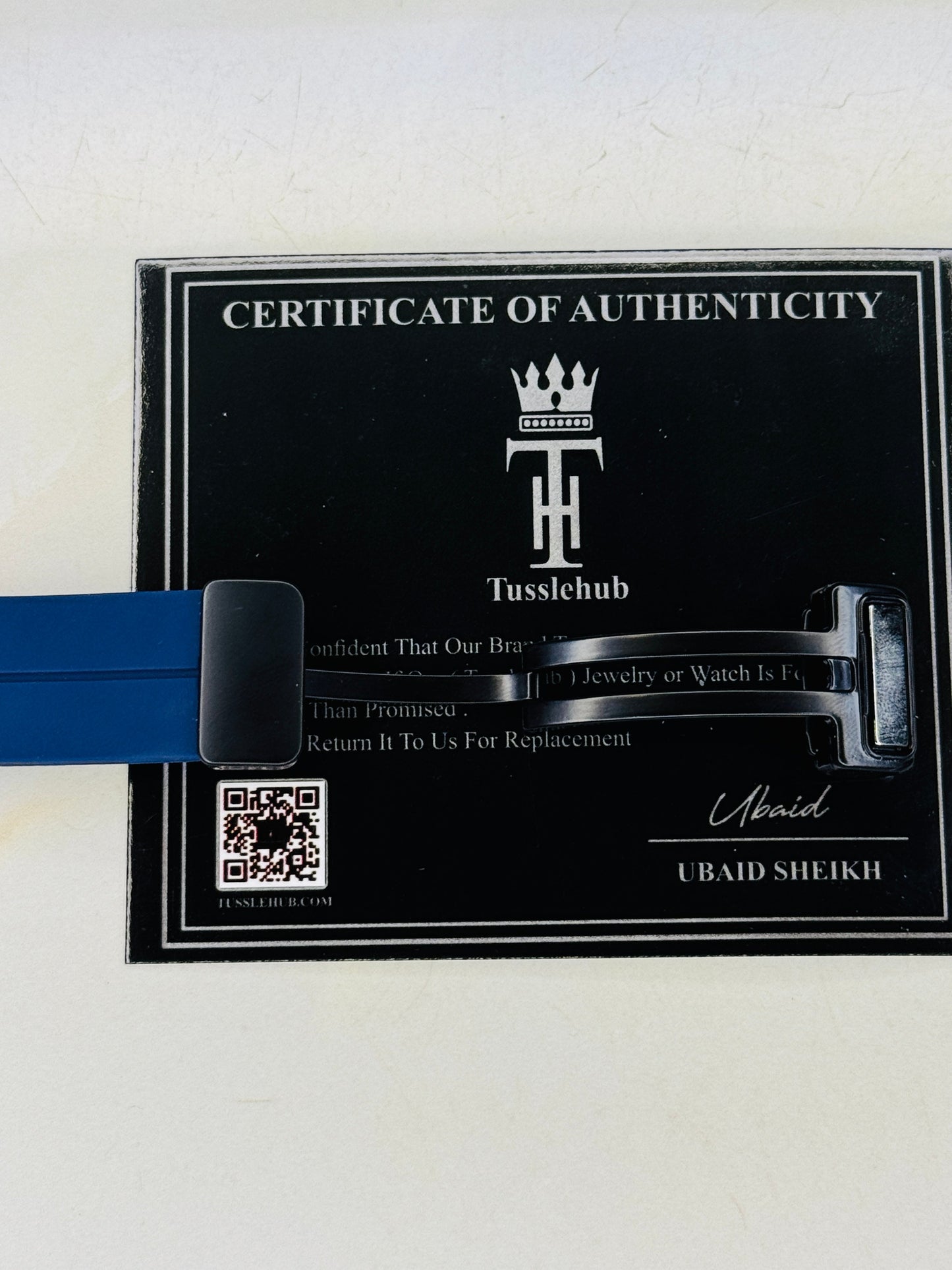 Aqua Blue Universe Octa Magnet Strap Watch