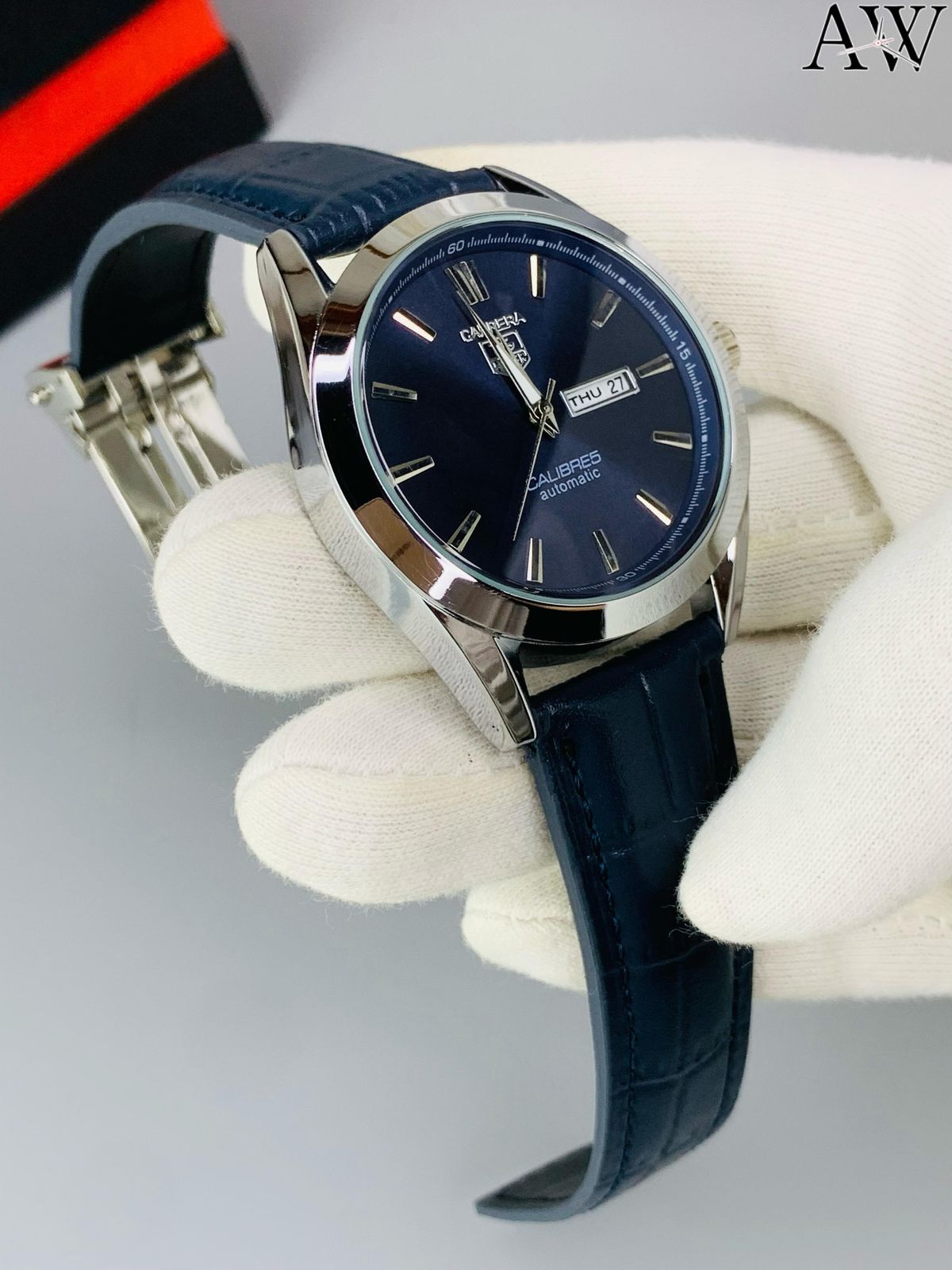 Tag Heuer Calibre 5 Carrera | Automatic – Leather Strap | Day-Date Edition