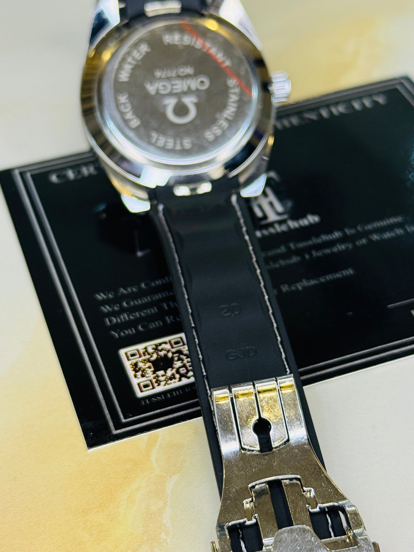 Black Two Tone Aqua Terra Omega Watch