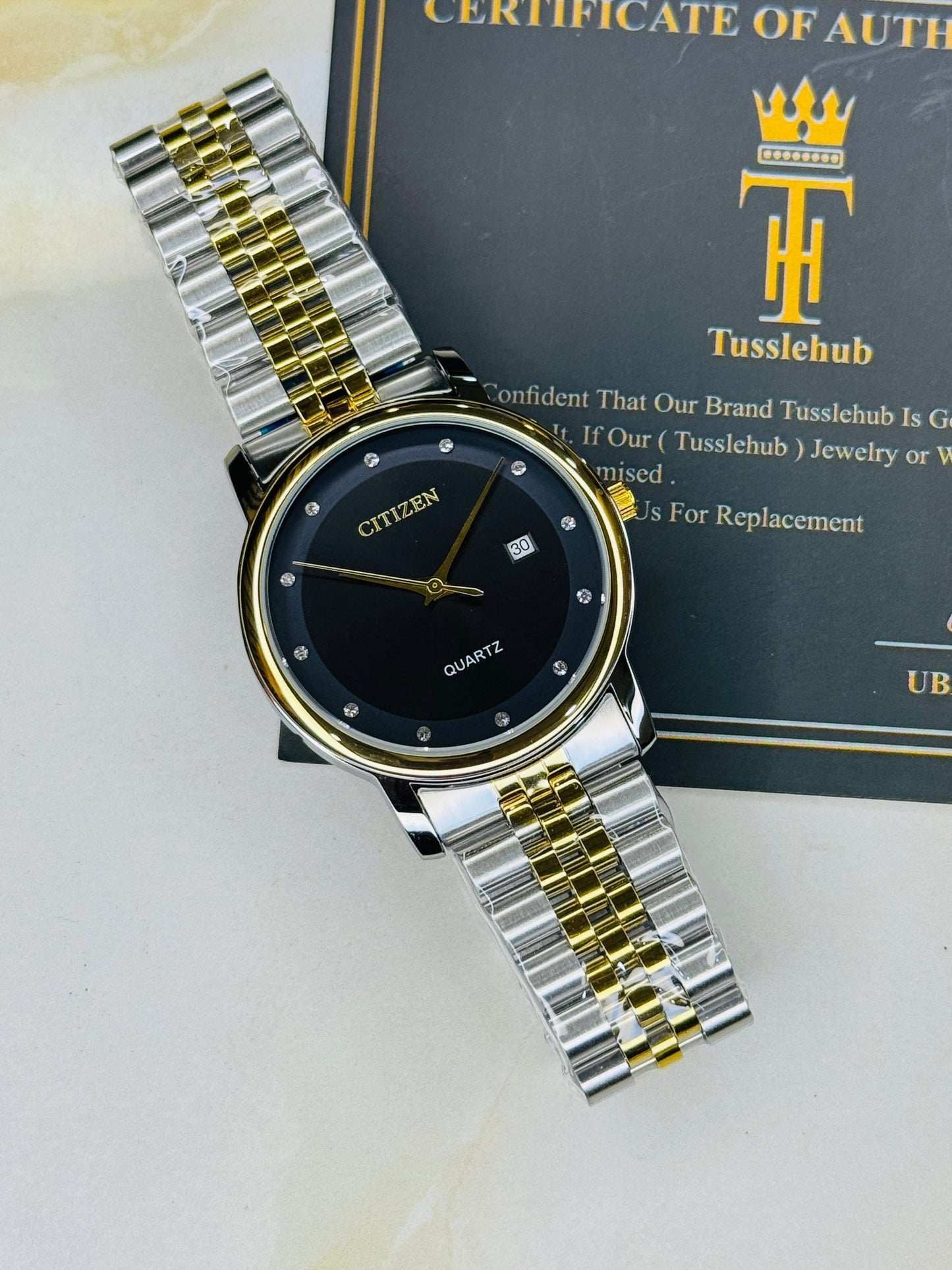 Two Tone Black Citizen Prestige Watch