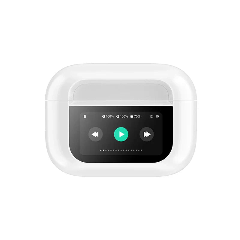 White A9 Pro Airpods ANC/ENC Touch Screen Display Wireless Earbuds