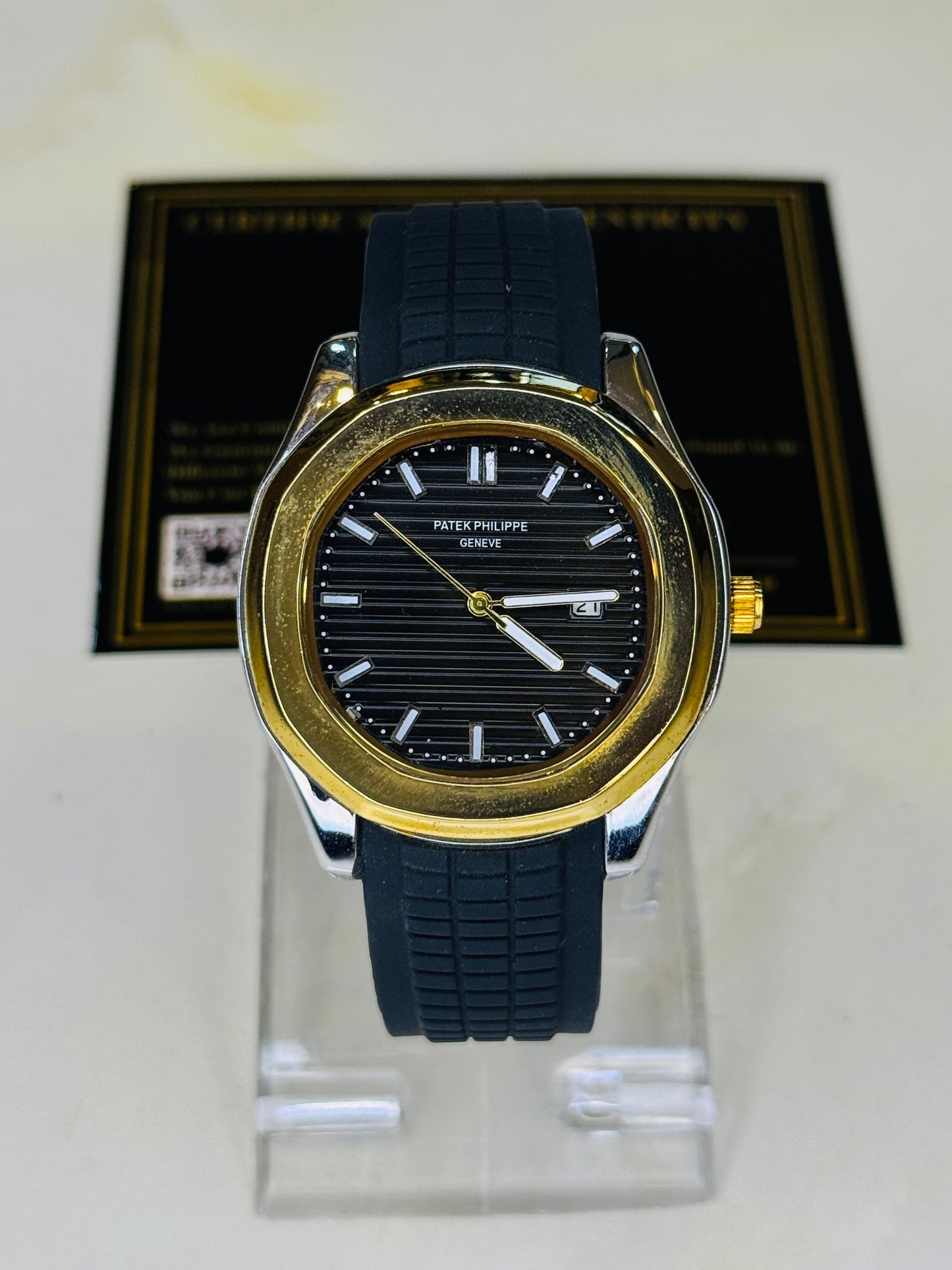Black Two Tone Black Aquanaut Watch