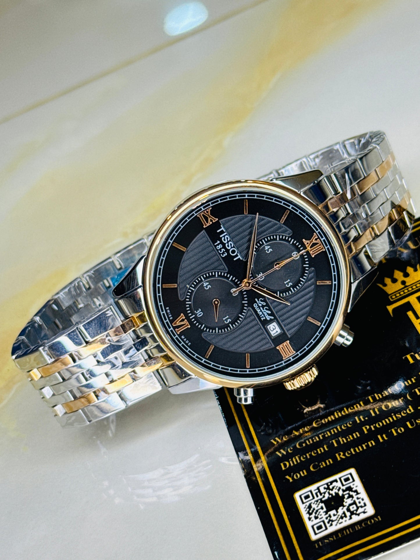 Le Lode Two Tone Chain Chronograph Dial Tissot Watch