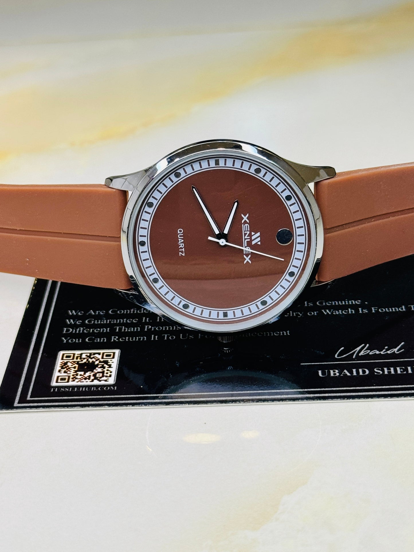 Brown Xenlex Magnet Strap Watch For Her