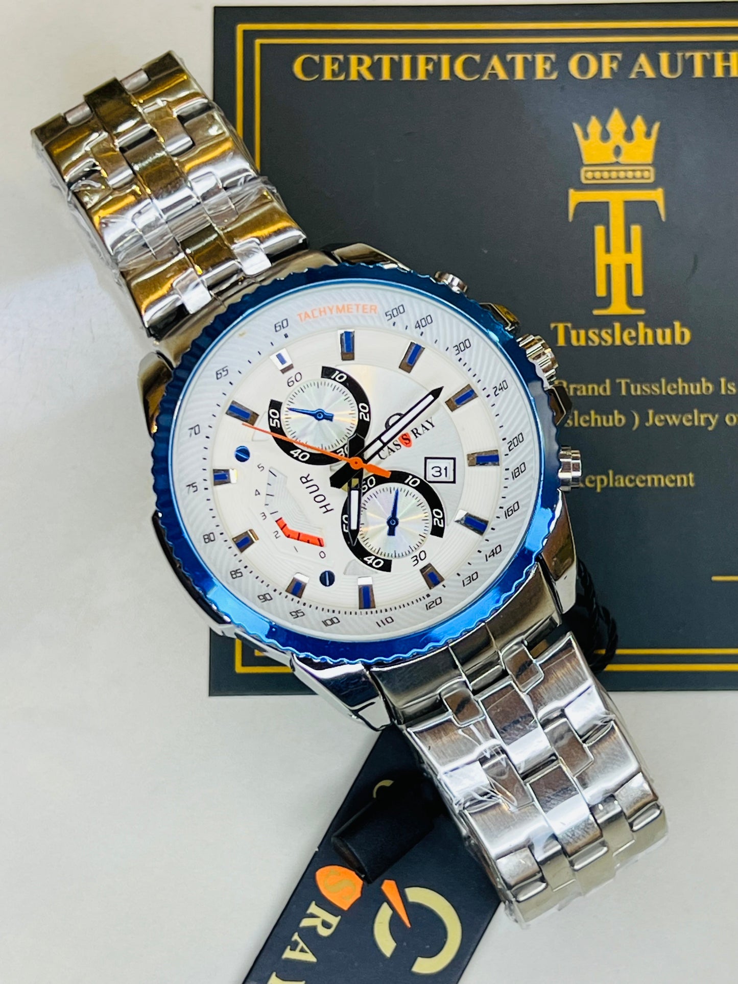 Silver Blue Cassray Watch
