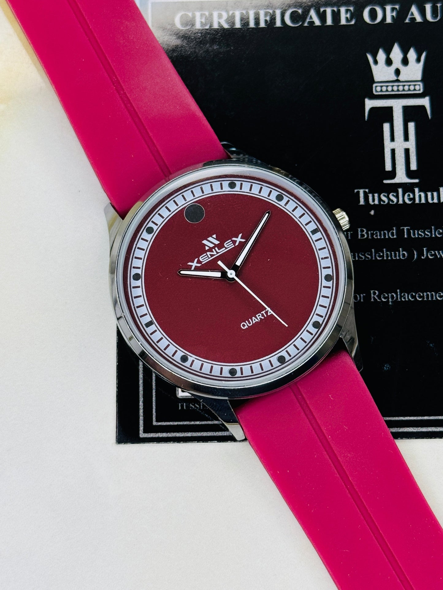 Pink Xenlex Magnet Strap Watch For Her