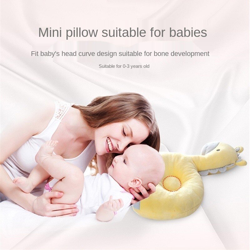 Baby Round Head Pillow - Giraffe - Yellow