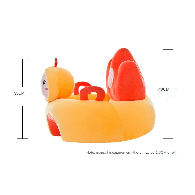 Learn to Sit with Back Support 3D Character Baby Floor Seat Rabbit
