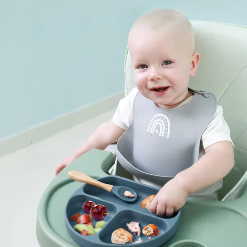 Baby 4pcs Silicone Feeding set