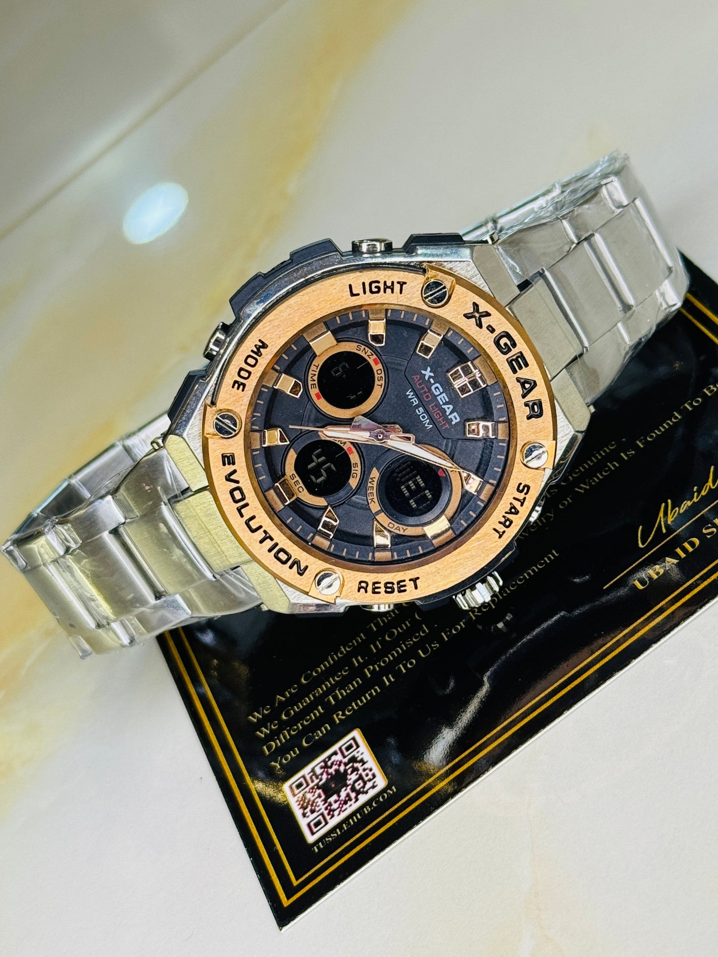 Silver Copper X-Gear Evolution Chain Straps Sports Watch