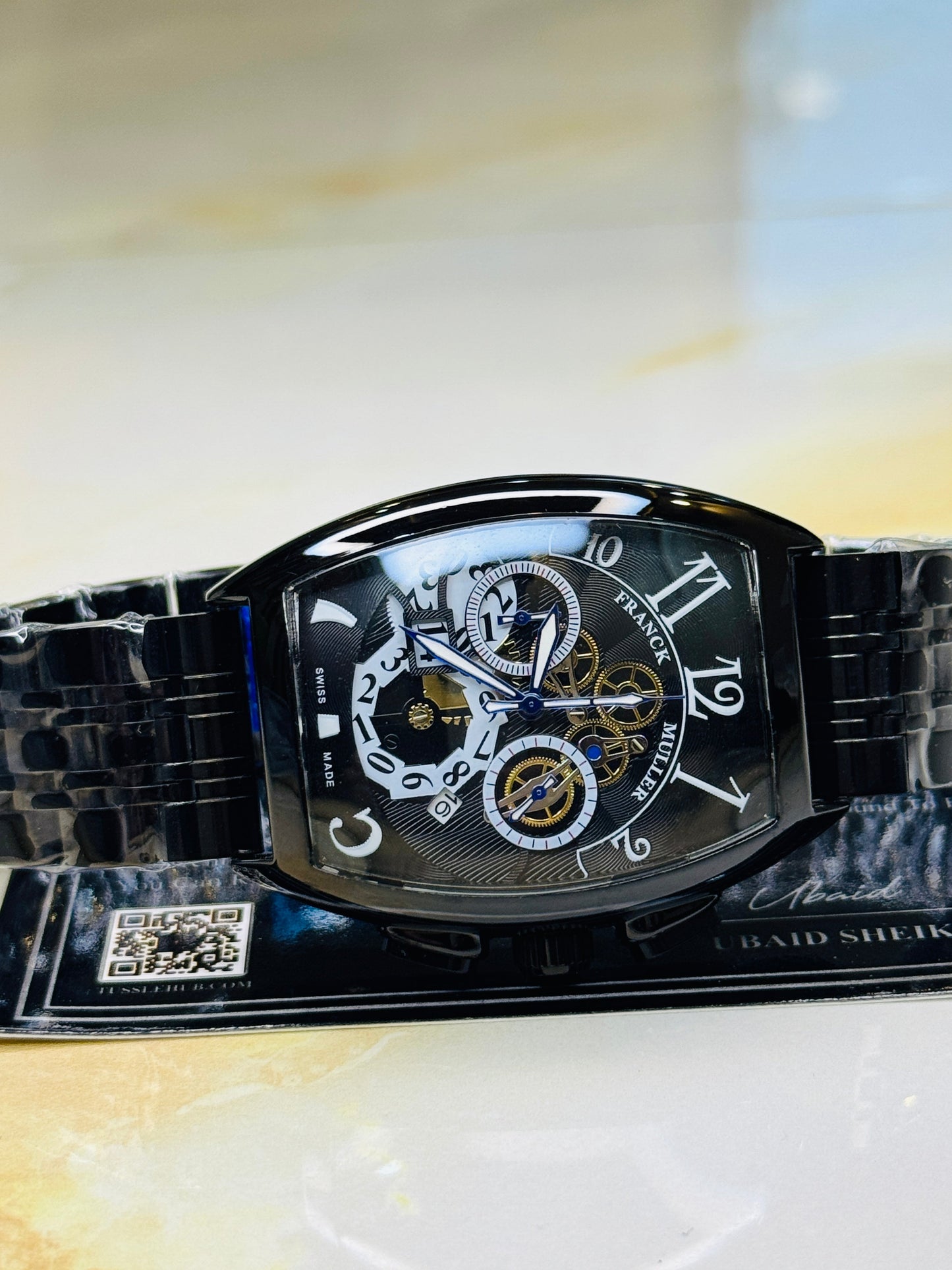 Chain Frank Muller All Black Chronograph Dial Watch