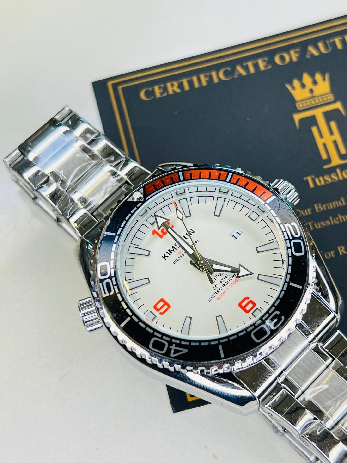 Silver Kimisun Rotating Bezel Watch