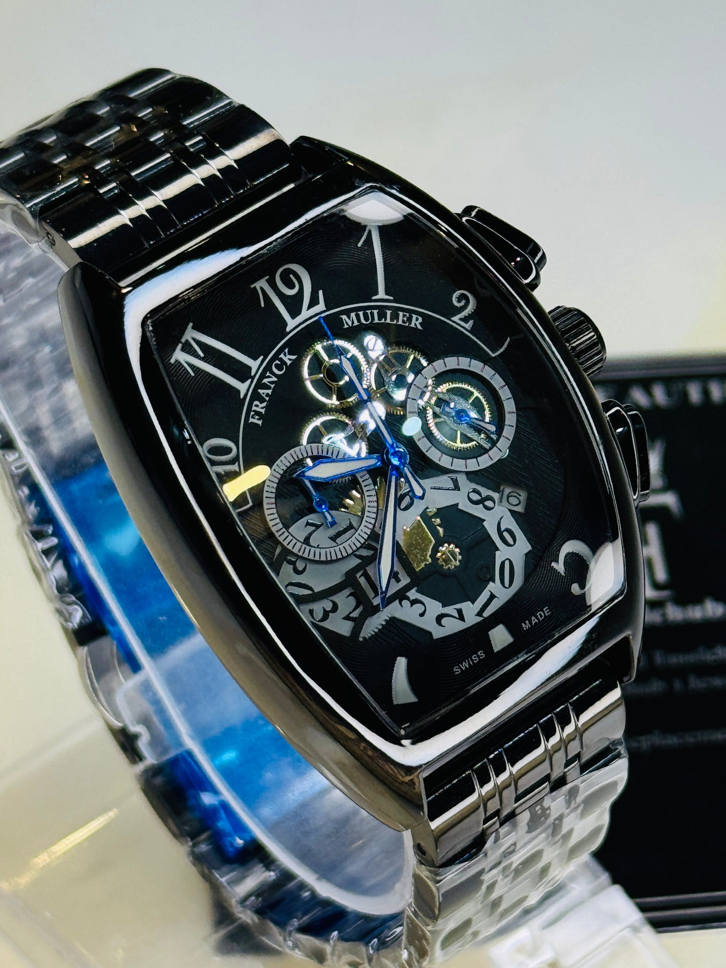 Chain Frank Muller All Black Chronograph Dial Watch