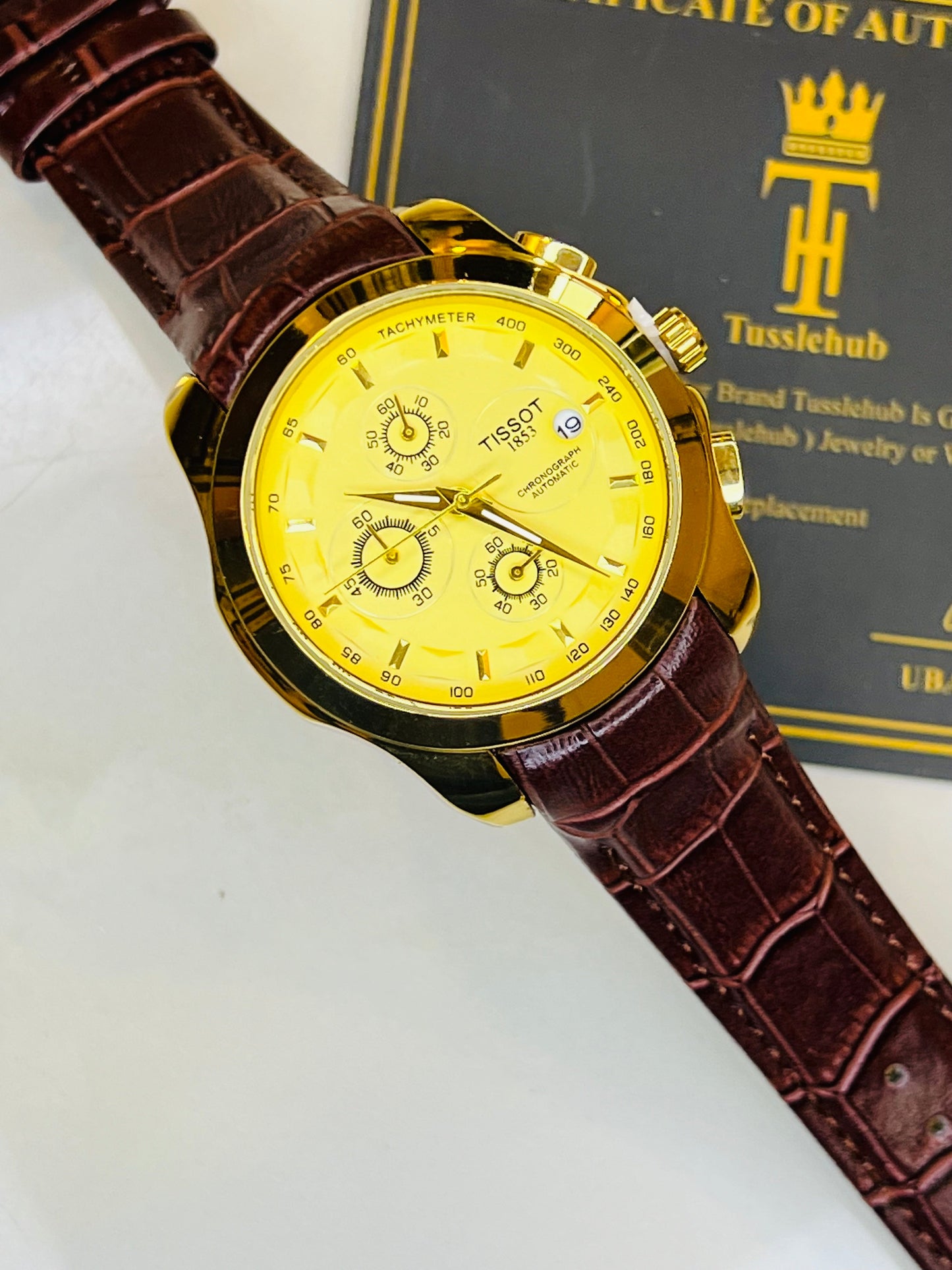 Brown Gold Tissot 1853 Special Edition Chronograph Watch