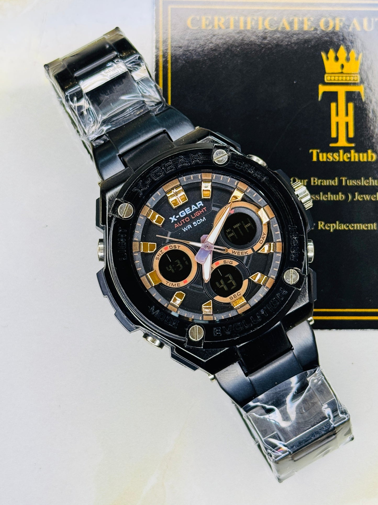 Black Copper X-Gear Evolution Chain Straps Sports Watch