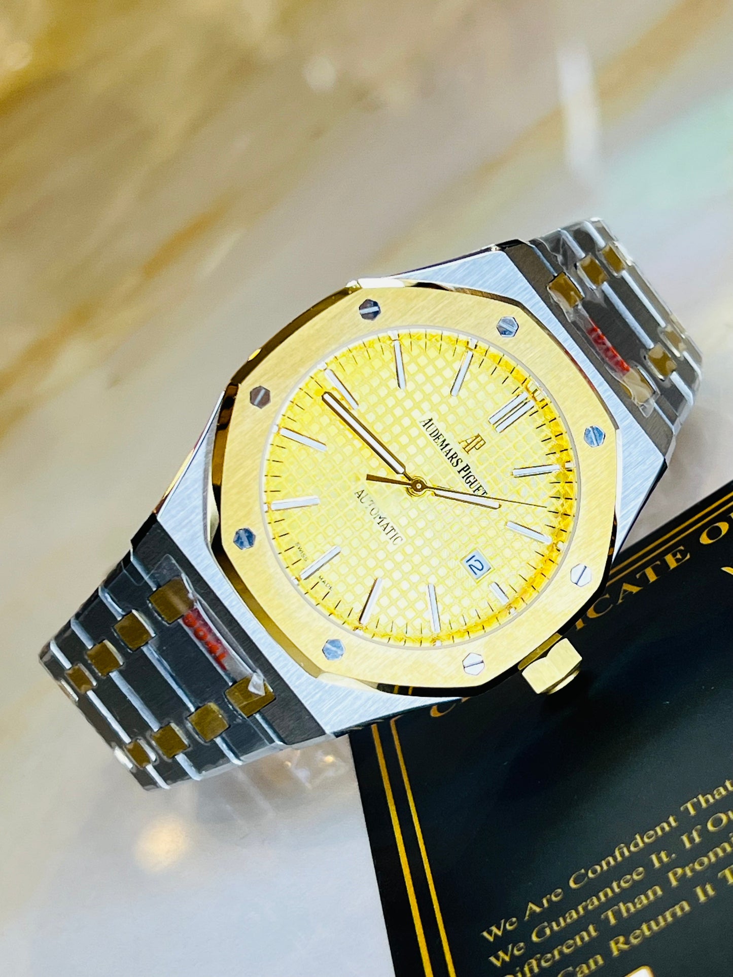 AP Two Tone Automatic Gold Dial Super Clone Watch