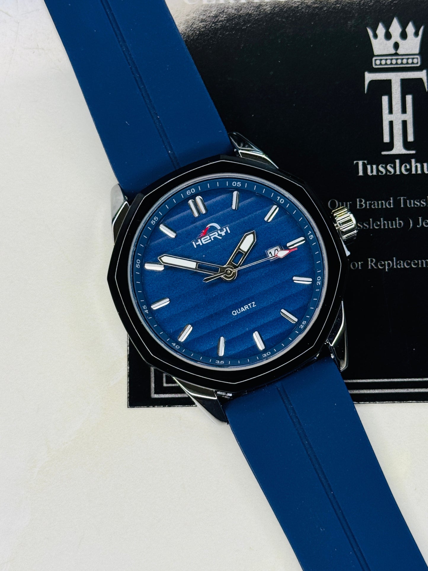 Aqua Blue Universe Octa Magnet Strap Watch