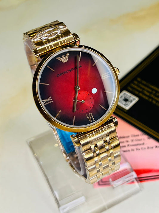 Rose Gold Blood Emporio Down Second Watch