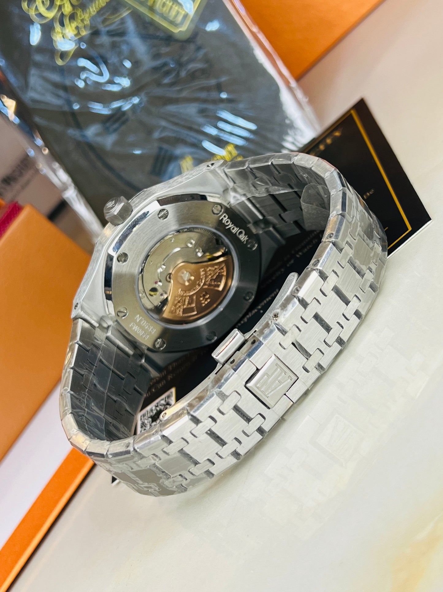 AP Silver Automatic Emerald Dial Super Clone Watch