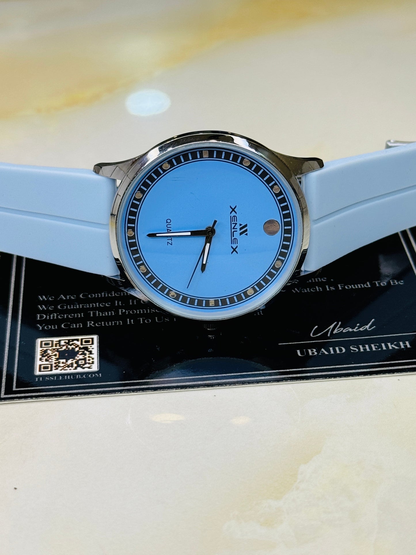 Sky Blue Xenlex Magnet Strap Watch For Her