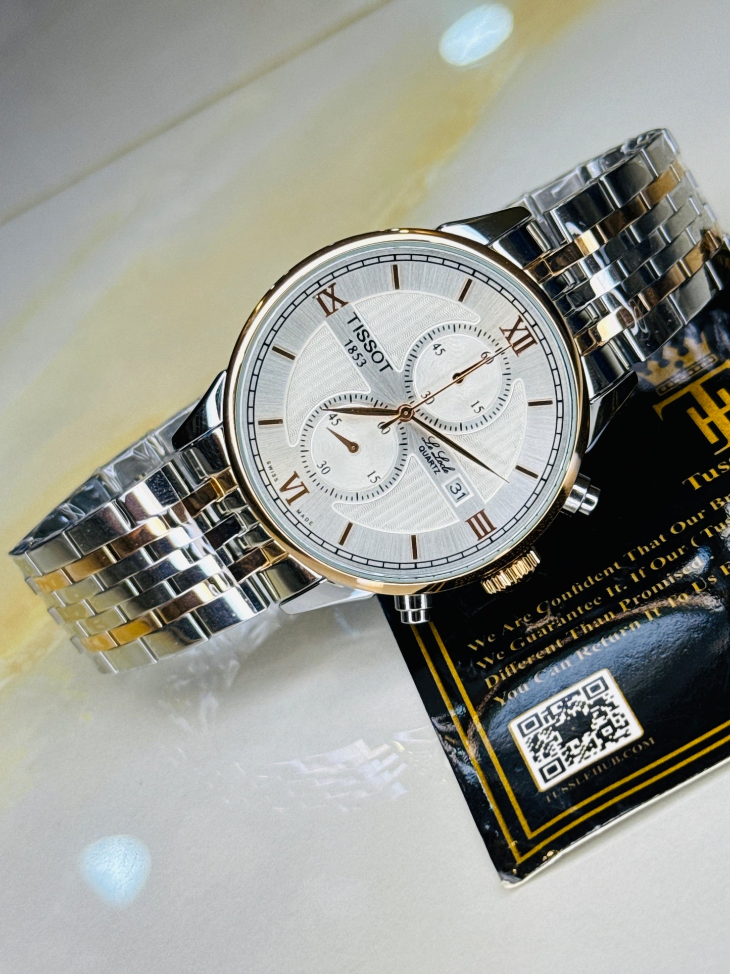 Le Lode Two Tone Chain Chronograph Dial Tissot Watch
