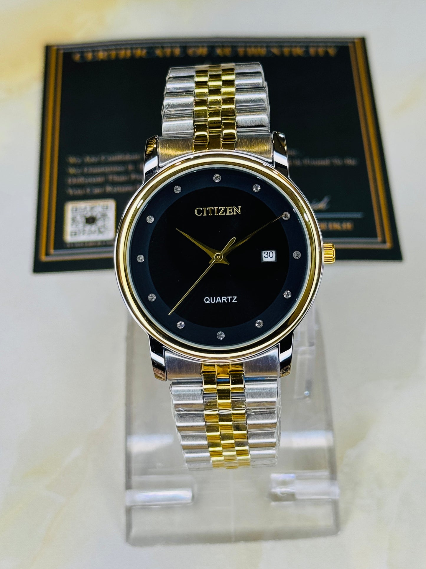 Two Tone Black Citizen Prestige Watch