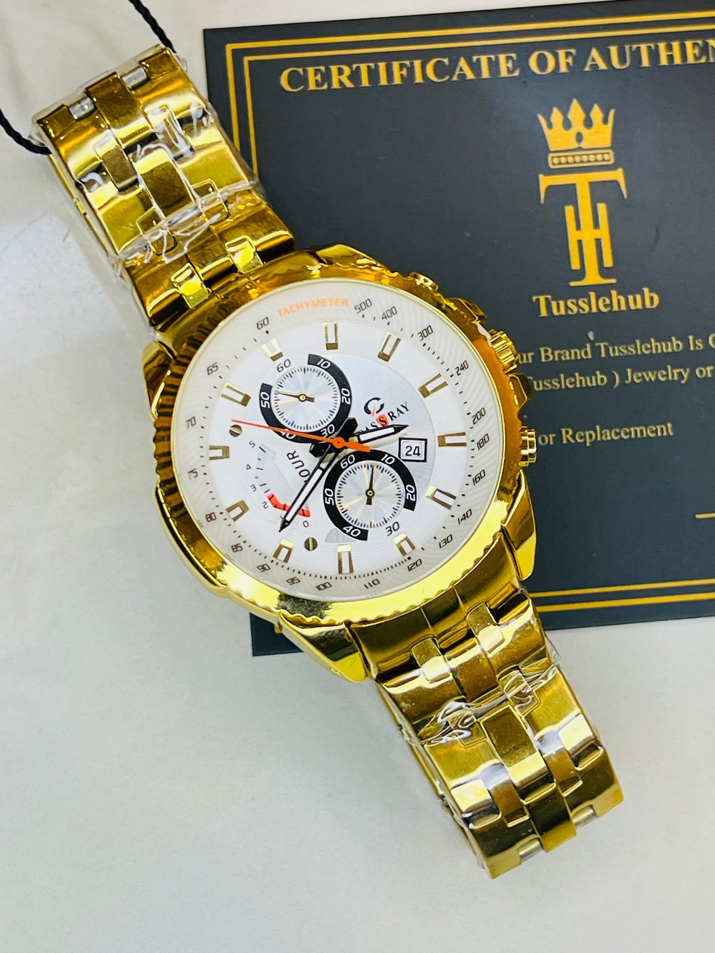 Gold White Cassray Watch