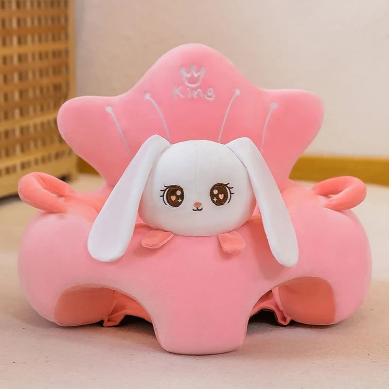 Learn to Sit with Back Support Baby Character Floor Seat with Side Handles