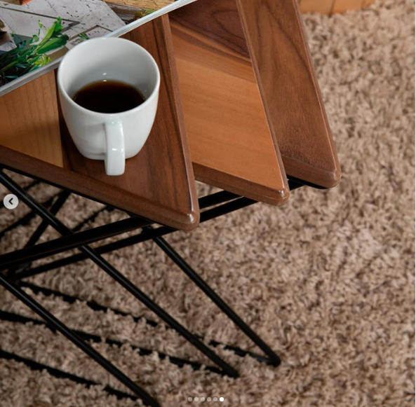 Coffee Table Golden Iron Modern Creative Side Table Apartment Balcony Living Room Bedroom Office Etc.