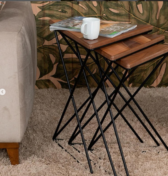 Coffee Table Golden Iron Modern Creative Side Table Apartment Balcony Living Room Bedroom Office Etc.