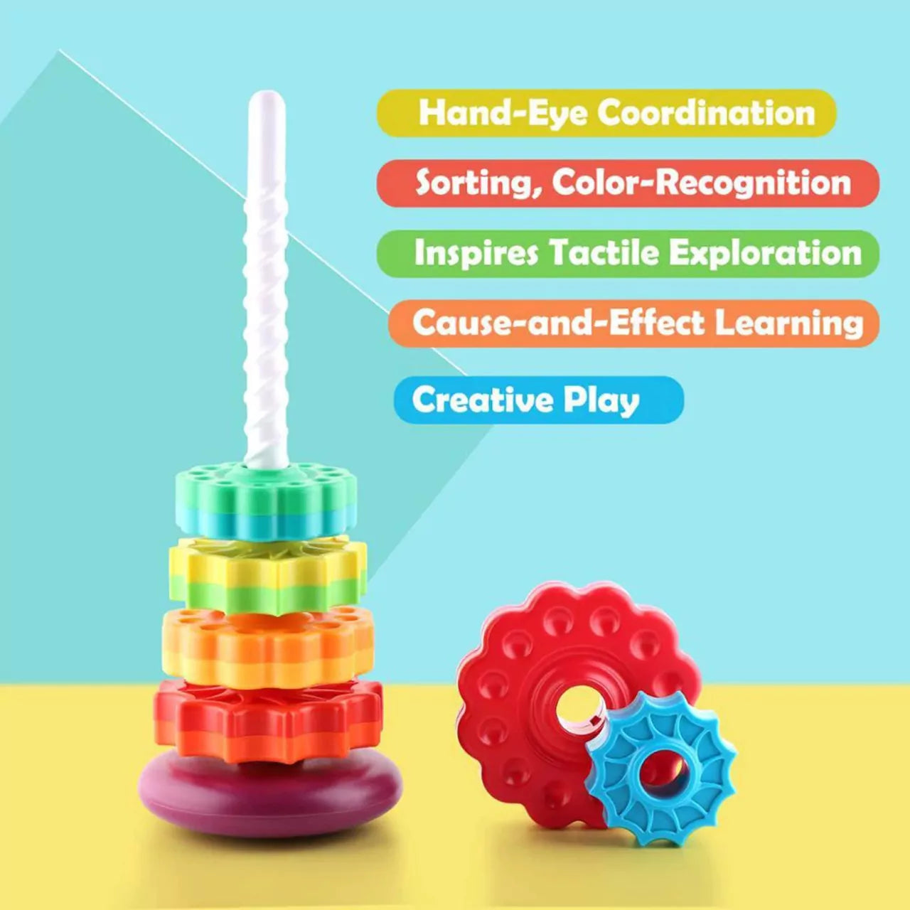 Spin Gear Again Rainbow Tower – 6 stages