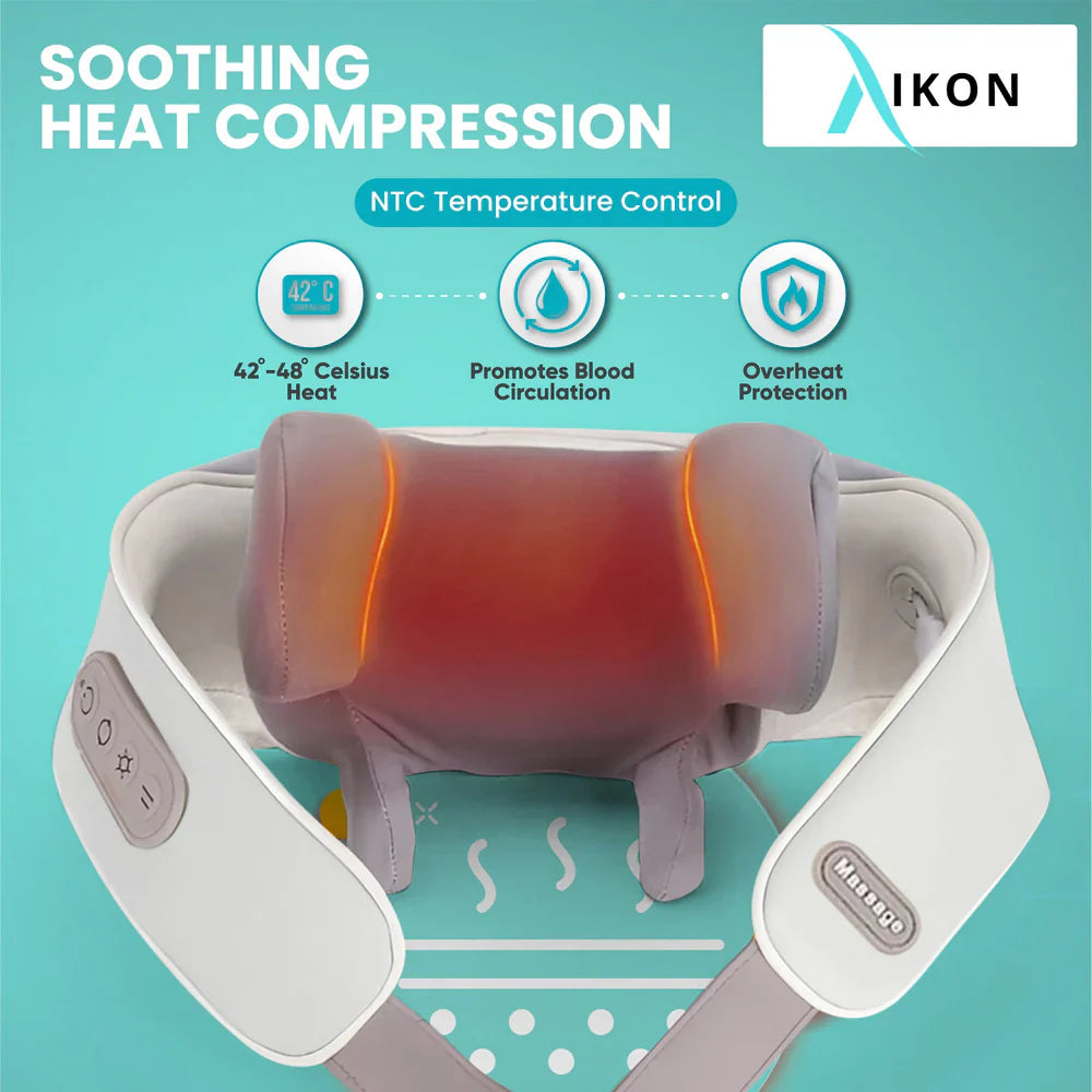 Deep-kneading shiatsu massager