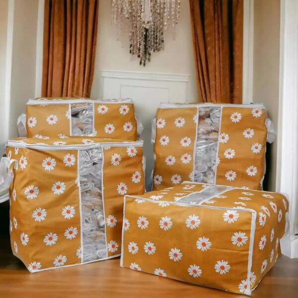 Non Woven Colored Storage Bags PACK OF 4