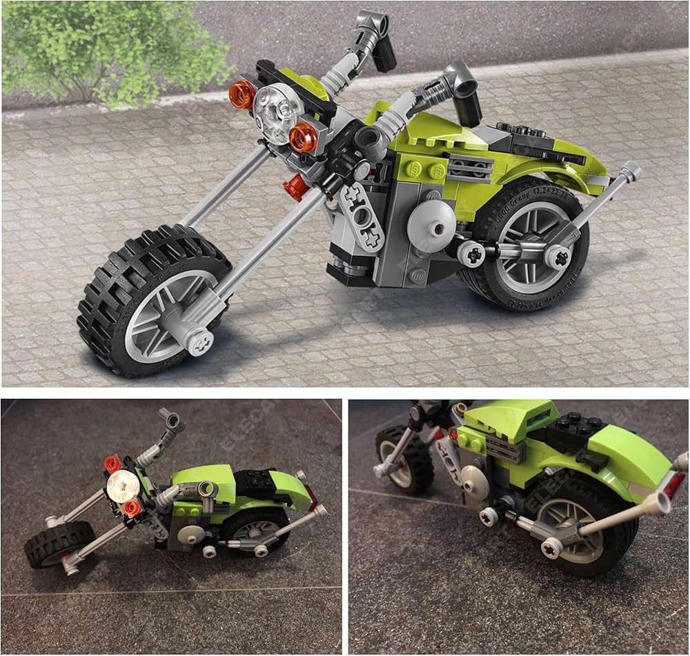3 in 1 Architect Series Super Bike Building Block Toy Set - Educational DIY Toys for Kids