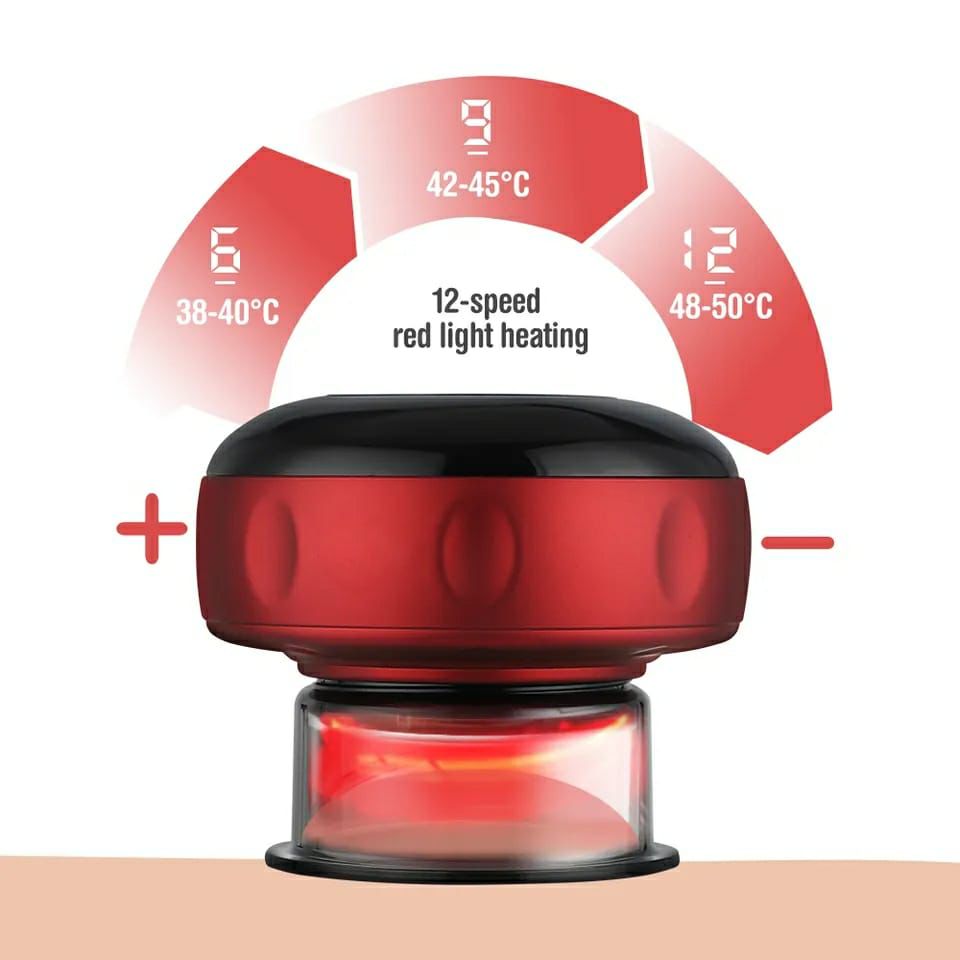 Rechargeable Vacuum Cupping Massage Anti Cellulite Magnet Therapy Wireless Guasha Scraping Fat Burner Slimming Body Scraping Cupping Hajama