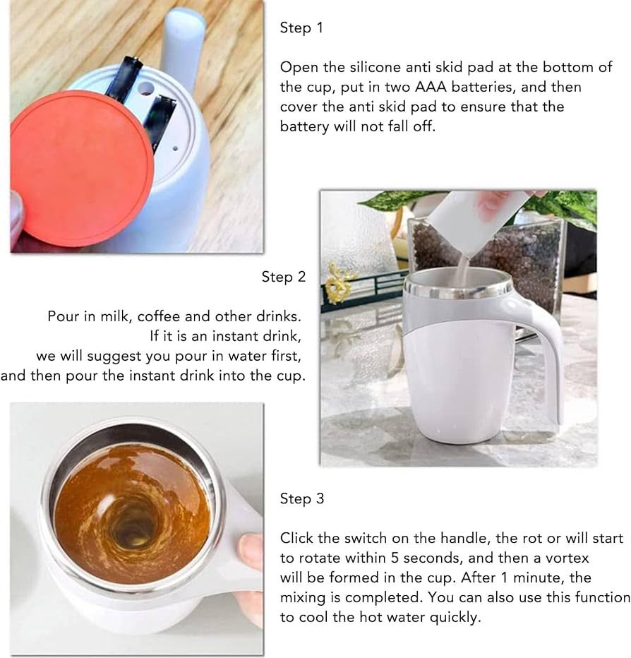 Automatic Magnetic Stirring Coffee Mug
