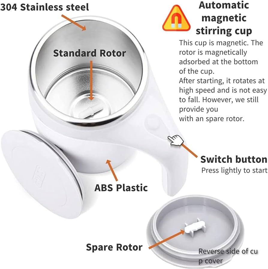 Automatic Magnetic Stirring Coffee Mug