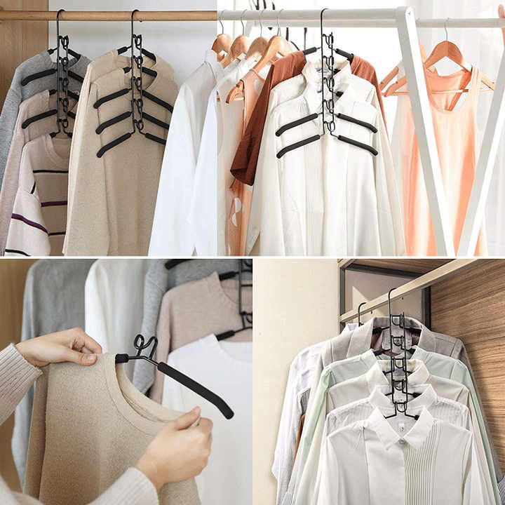 5 Tier Metal Anti Slip Clothes Hanger