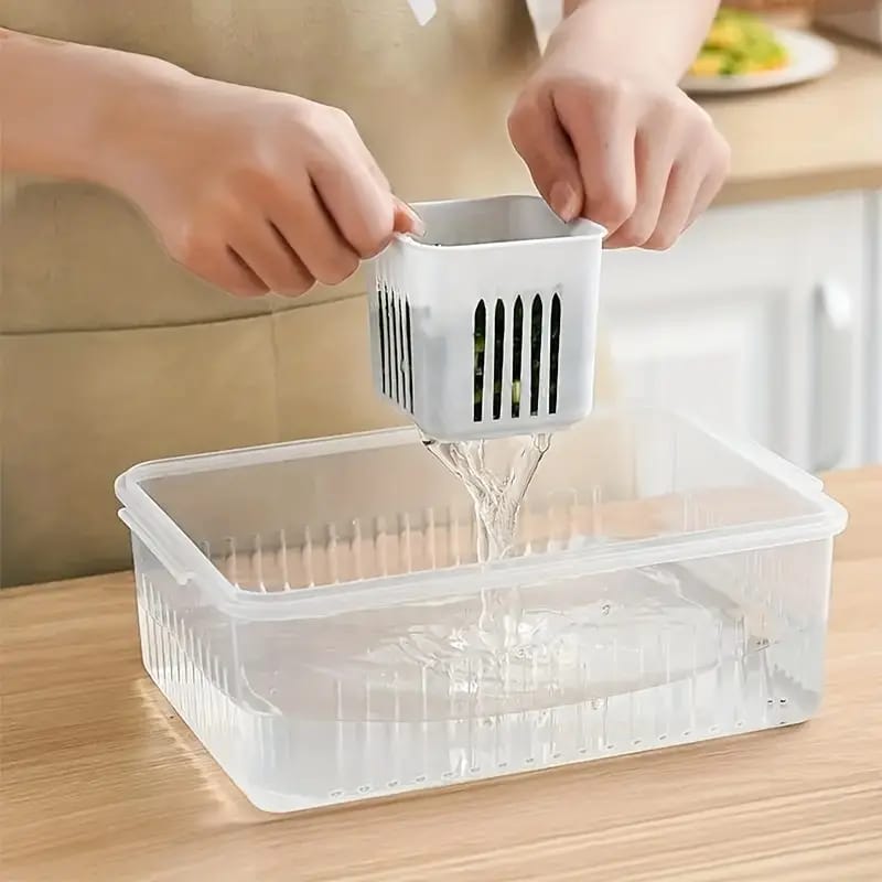 Refrigerator Storage Box 6 Grids