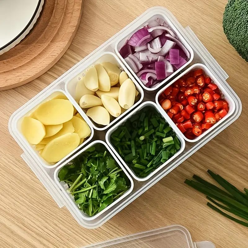 Refrigerator Storage Box 6 Grids