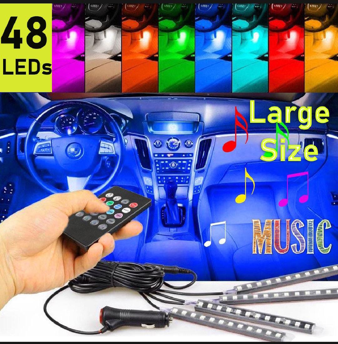 Car atmosphere RGB light with remote