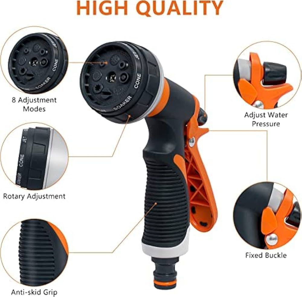 Garden Hose Spray Gun Nozzle High Pressure