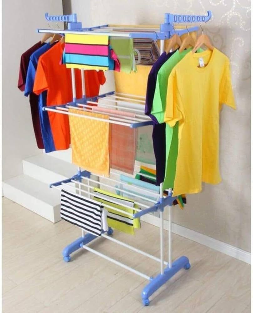 Clothes Drying Rack with Multiple Layers