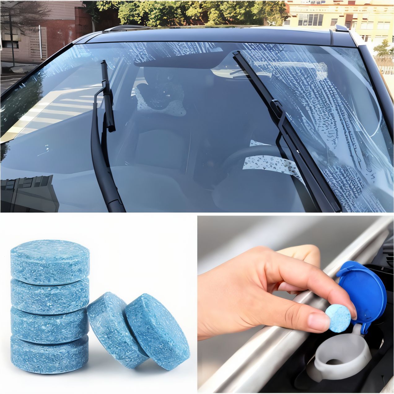 Kitchen/Home or Car Windshield Cleaning Water Dissolving Tablets