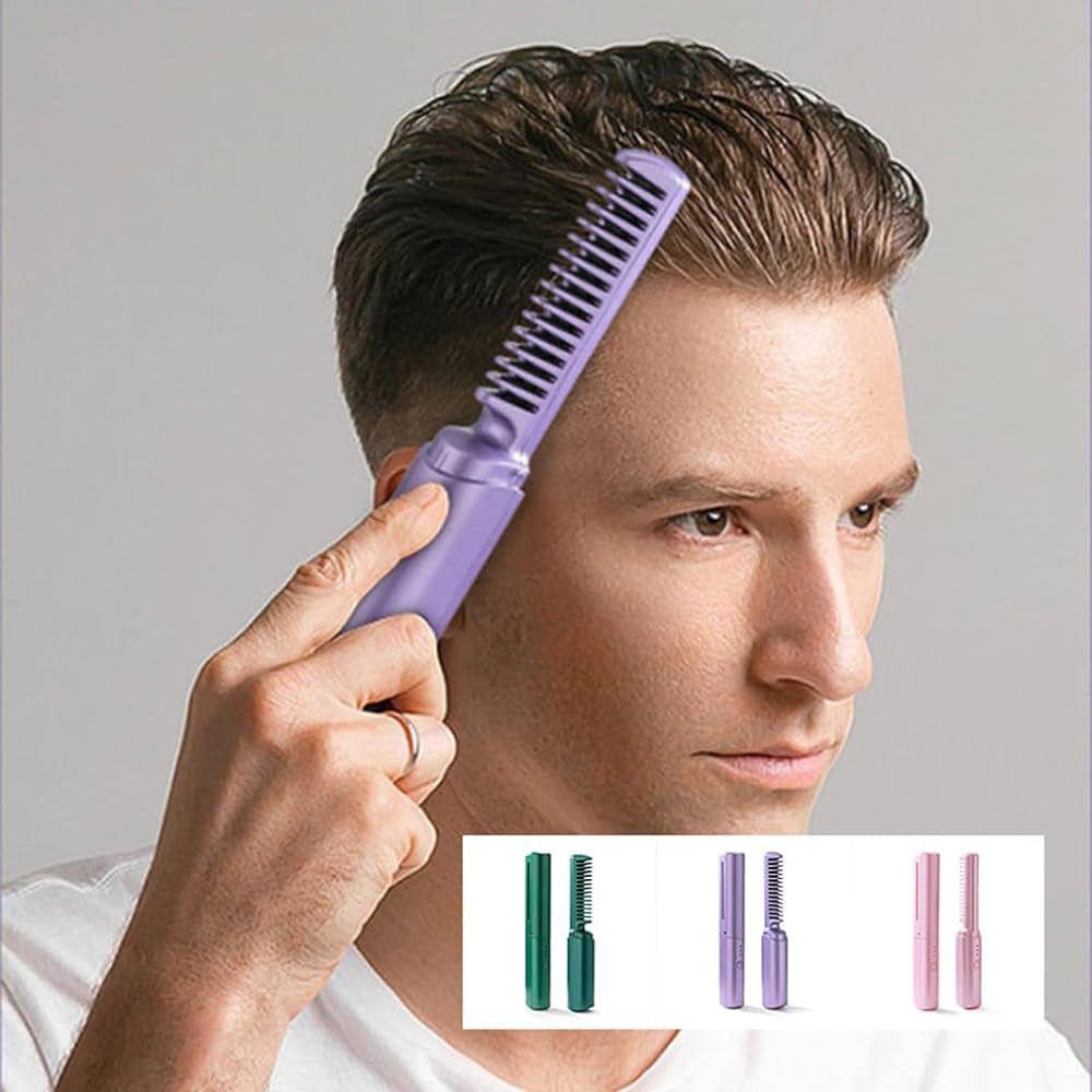 Cordless/Wireless Rechargeable Travel Comb Hair Straightener